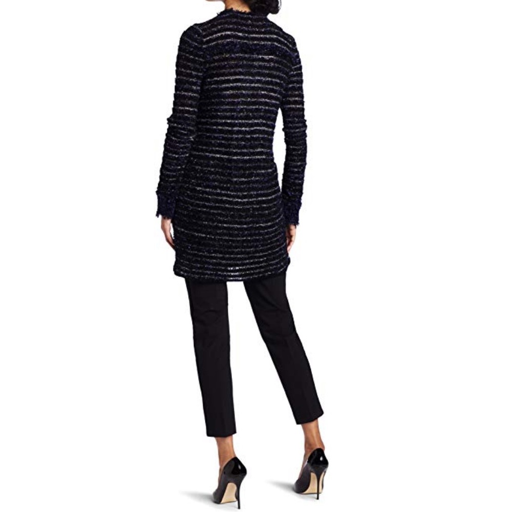 Royal Frayed Hem Distressed Knit Cardigan - Picture 3 of 4